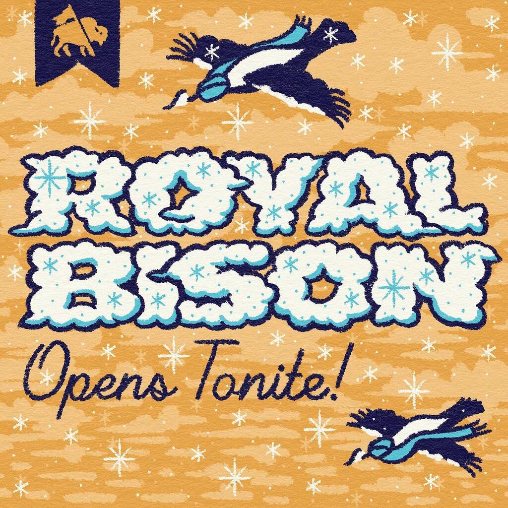 Holy hot damn, can you believe it!? We made it!! We are opening tonight at the <a href="/theroyalbison/">The Royal Bison!</a> IN PERSON! 😱🙌🙌 heck yesssss, I cannot wait to see everyone! instagr.am/p/ClZF7wkpQpi/