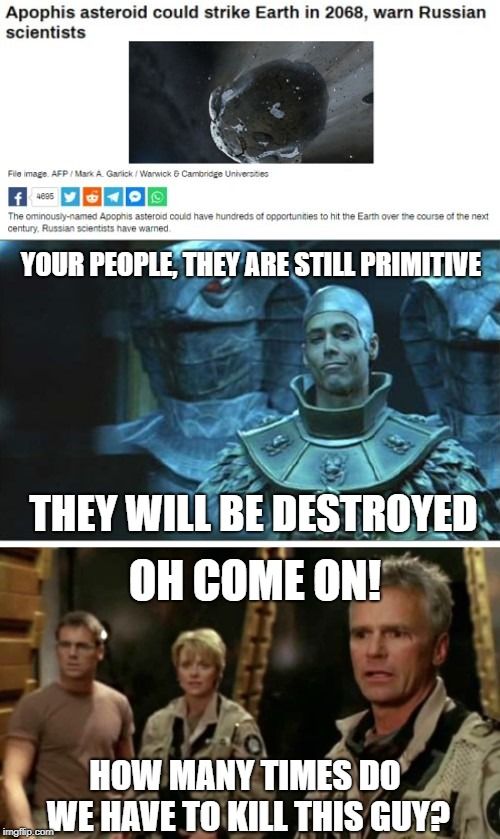 trin66's tweet photo. Best meme #Apophis #SyStemLords #WeWantStargate #StargateSG1 #52WeeksOfStargate https://t.co/VPf2tQxW5T