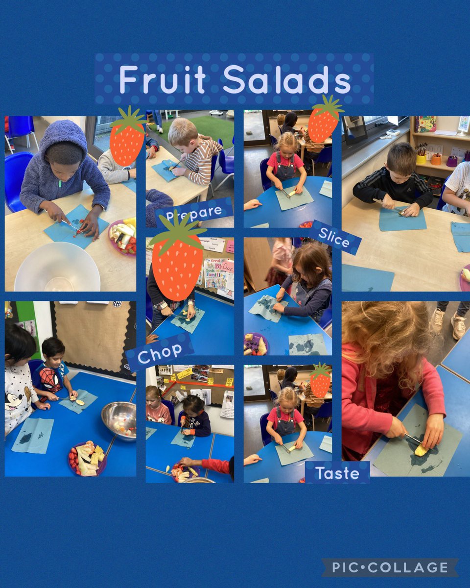 Year1TLTPA22's tweet photo. This week in Design technology we have tasted various fruits to find out which are most popular and then designed a fruit salad using our research and ideas. Then today we got to prepare the fruit salads and taste them. #learningistasty @limetreepa @BrightFuturesET https://t.co/zfJWUSlI59