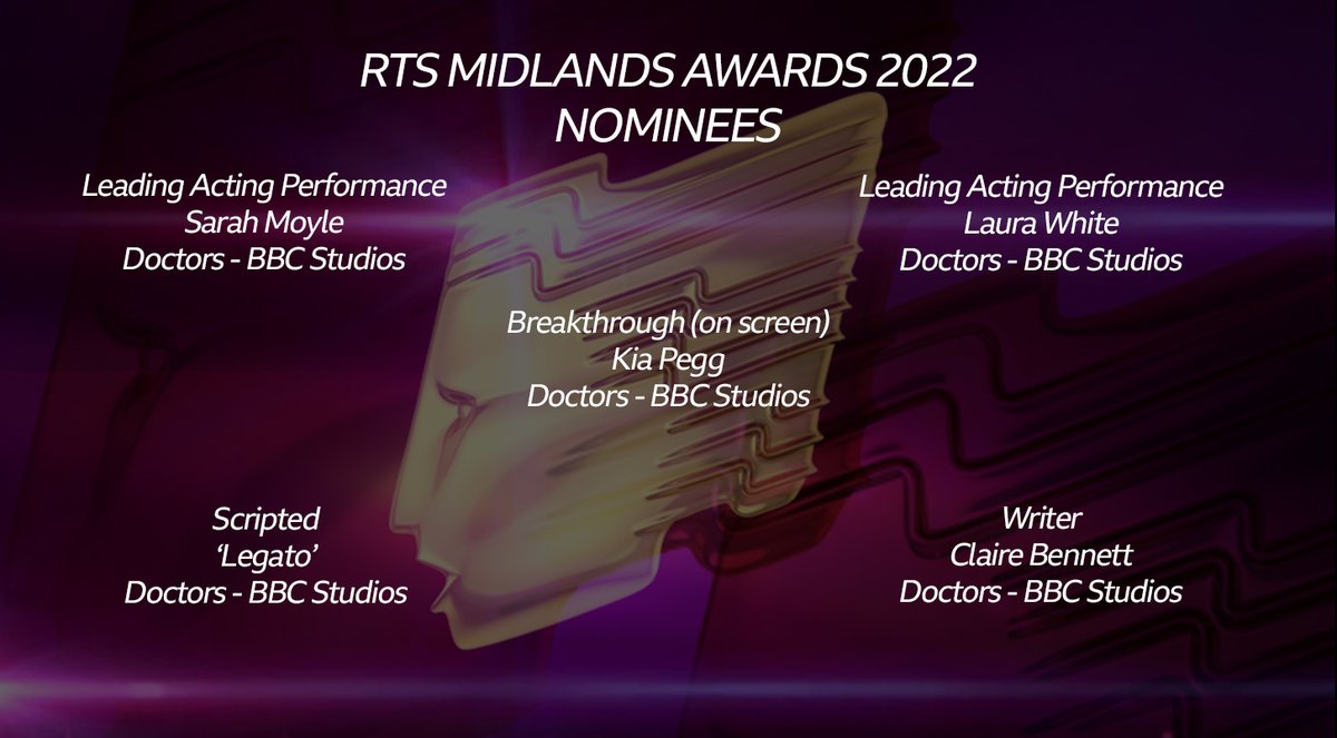BBCDoctors's tweet photo. Tonight's the night! We're excited to celebrate our region's rich talent!
Wishing everyone the best of luck !
#RTSMidsAwards @RTS_media
For a full list of nominees https://t.co/RYyEQfxE10 https://t.co/crTc91CZss