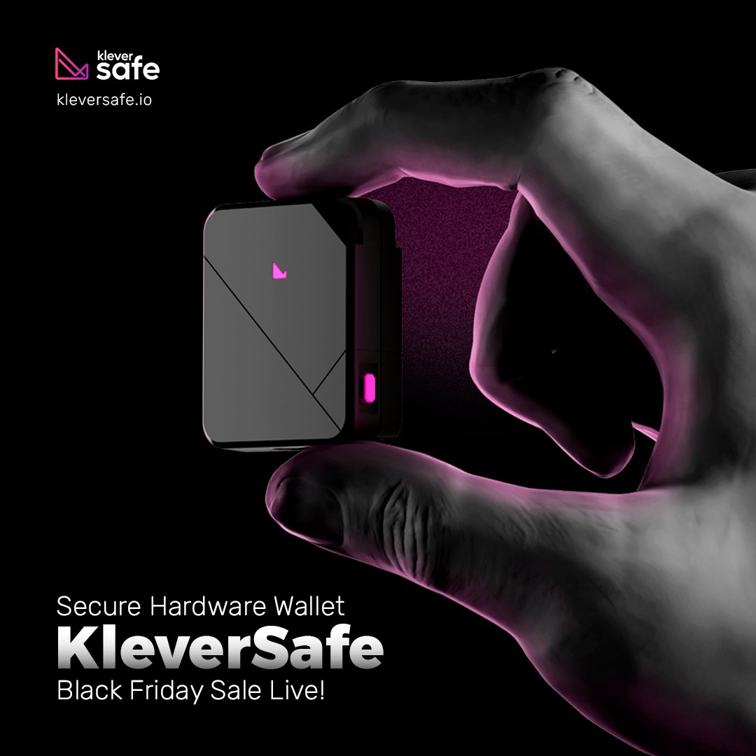 📢 <a href="/KleverElec/">Klever Electronics</a> #Klever Hardware Wallet #BlackFriday sale live 🔥

✅ Add 200+ #crypto accounts
✅ Secure offline private key
✅ Sophisticated design
✅ Certified security CC EAL5+
✅ Waterproof

Get your #KleverSafe on special now ⤵️
kleversafe.io