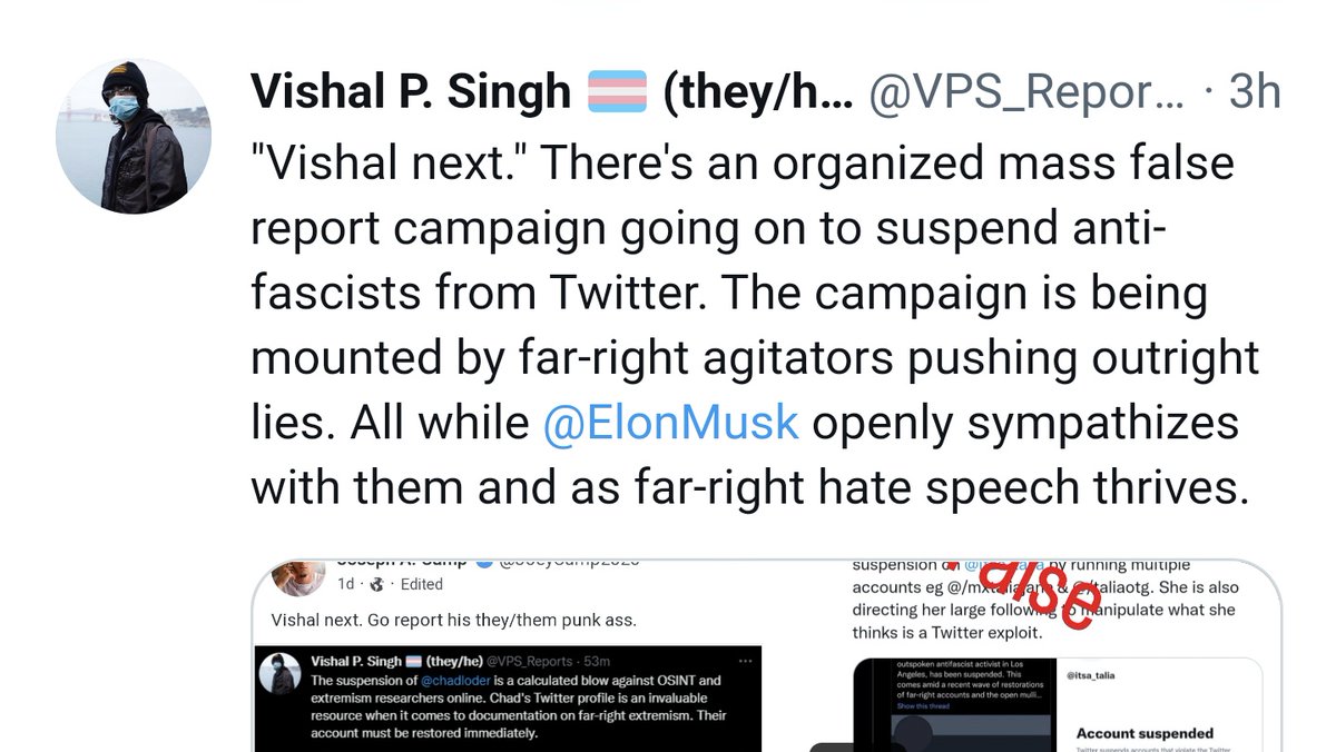 stevanzetti's tweet photo. Here are a few of the things @vps_reports posted just before they were suspended today. They'd posted about Andy Ngo's association with Amos Yee, as well as about the archived Flickr account belonging to the founder of Gays Against Groomers which features Nazi imagery. https://t.co/9xEKrARUhE
