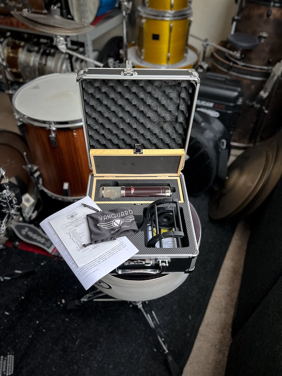 I'm so excited to try out this <a href="/vanguardaudio/">Vanguard Audio Labs</a> V4. Stay tuned to how this multi-pattern multi-pattern FET condenser microphone sounds all around this drum set. #Reviews #comingsoon #microphone #StayTuned