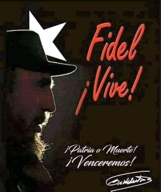 AniaRosa10's tweet photo. Ya hoy : Vl Aniversario de su partida fisica, pero FIDEL está presente ,vivirá  eternamente ,vivirá para siempre entre nosotros ,pues Nosotros somos FIDEL,YO SOY FIDEL. #LatirAvileño
#CiegodeAvila#CubaVive #CubaViveyAbraza #FidelVive #FidelEntreNosotros .
#FidelPorSiempre #Fidel. https://t.co/Nr4fUFzxwS