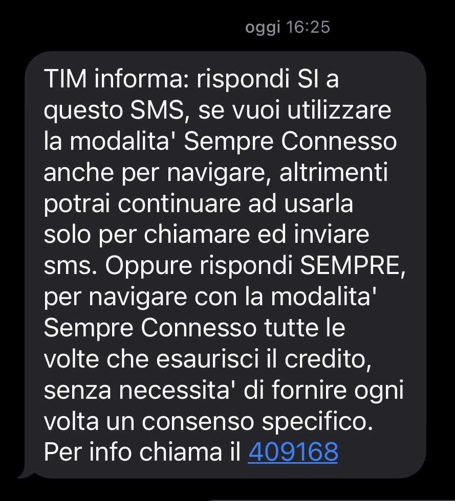 cinquemene's tweet photo. @TIM_Official non ho mai risposto DI a questo sms , come fate a togliermi 400 euro?? https://t.co/UdSnAGBLWX