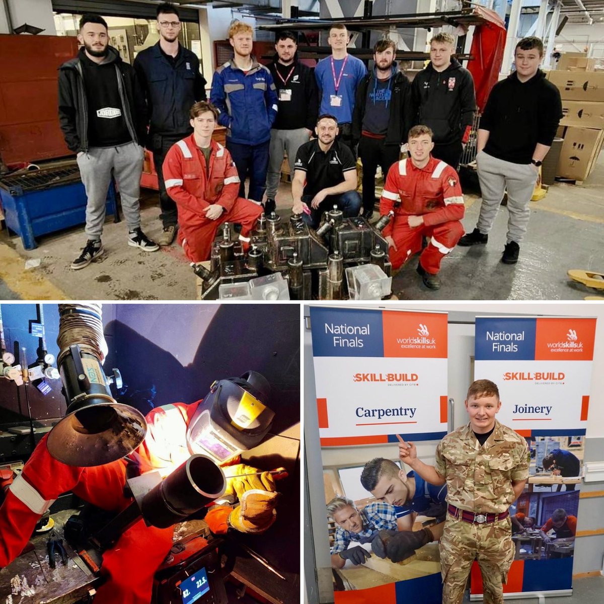 Tyrone Urch (@urchtyrone) on Twitter photo Today is <a href="/WorldSkills/">WorldSkills</a> National Finals day. Four <a href="/Proud_Sappers/">Corps of Royal Engineers</a> finalists nail 2 x Gold (carpentry and welding) and 2 x Bronze (plumbing and wedding) medals. What an awesome <a href="/BritishArmy/">British Army 🇬🇧</a> achievement. Well done Andrew, Tangier, Thomas and Jack. <a href="/hq_recruiting/">HQ Recruiting Group</a> <a href="/armyjobs/">Army Jobs</a> #STEM. Today is <a href="/WorldSkills/">WorldSkills</a> National Finals day. Four <a href="/Proud_Sappers/">Corps of Royal Engineers</a> finalists nail 2 x Gold (carpentry and welding) and 2 x Bronze (plumbing and wedding) medals. What an awesome <a href="/BritishArmy/">British Army 🇬🇧</a> achievement. Well done Andrew, Tangier, Thomas and Jack. <a href="/hq_recruiting/">HQ Recruiting Group</a> <a href="/armyjobs/">Army Jobs</a> #STEM.
