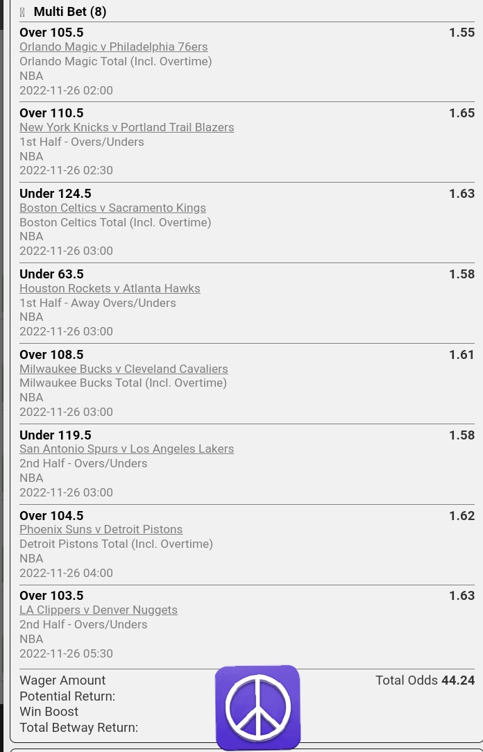 14 #NBA Matches Midnight, I Have No Say. Let's Dive In Punters. Don't Dive Alone Retweet So That Another Punter Can Also Eat When We EAT!

BOOKING CODES:

X3CEE75F1
X3CEDF9DF
X3CED5249
X3CECFC1A
X3CEC5B96
X3CEC2CB6
X3CEFF6EB