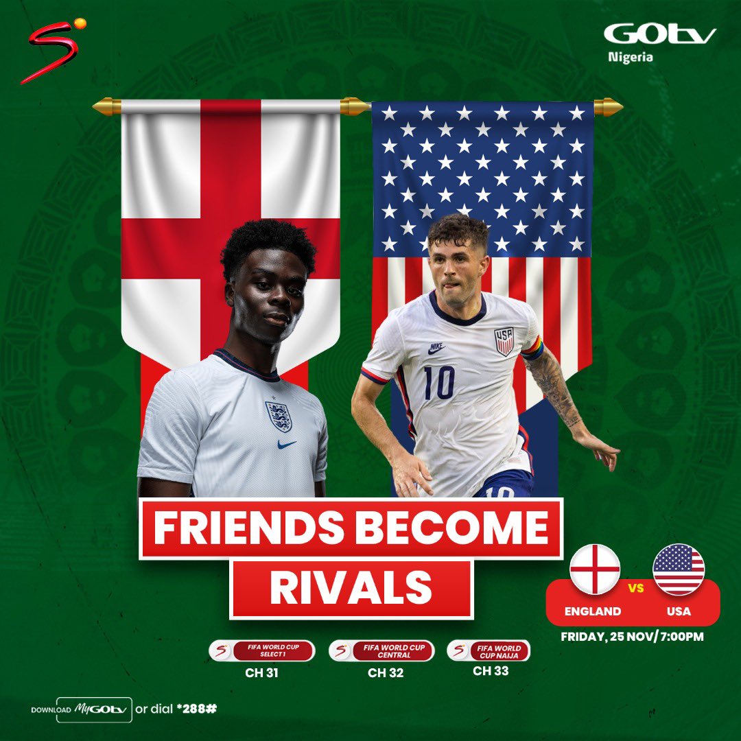 Yankee or Jand, which japa location go win?

Kick Off- 8pm

#FIFAWorldCup2022 #FIFAWorldCup #YaQatar4GOtv