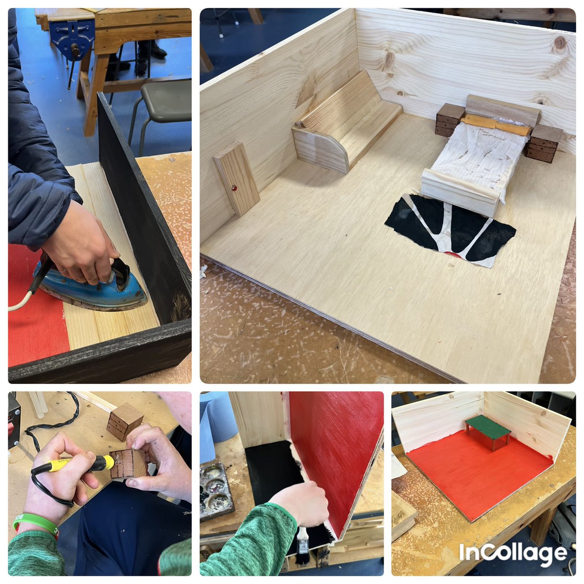 5th Year Graphics and Construction LCA students are making great progress on their ‘design a room’ project. Students are completing this project in pairs and have a shared ownership of the design and manufacture process of this assignment. Lots of creativity on display. 🪵🪚🔨🪛