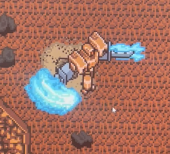 We've made new updates to the game, including a better tutorialized intro sequence, and a new weapon-  THE THUNDERSTEEL SWORD!

#indiegames #pixelart #videogames #retrostyle #Mecha #isometric