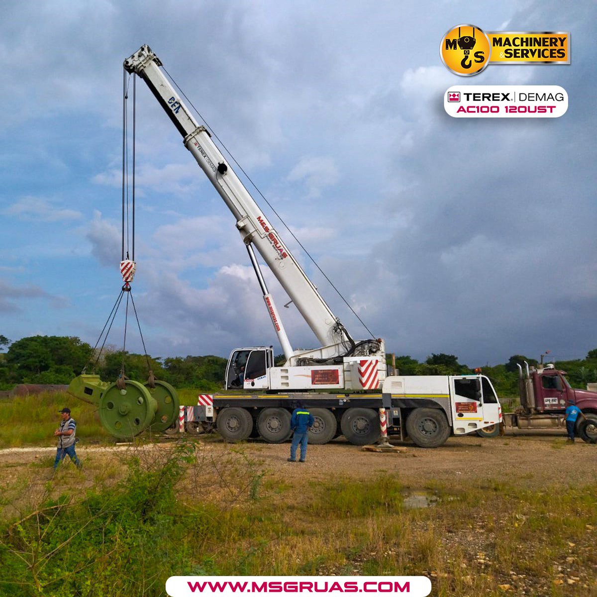 msgruas's tweet photo. 🪝En acción nuestra #Terex #Demag AC100 120Ust.
Somos m&sgruas... especialistas en el movimiento e izajes de cargas.🇨🇴
#msgruas https://t.co/8AkYpTAuwQ
