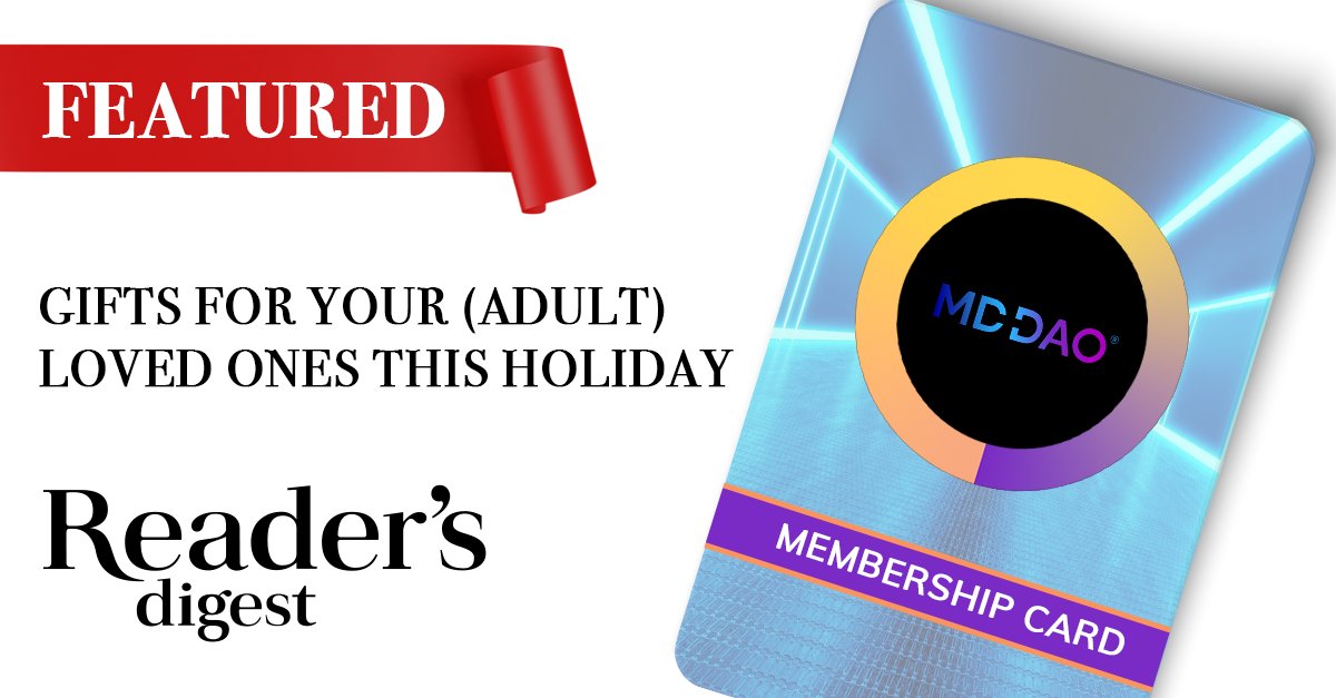 The perfect #gift for your loved ones this holiday season. Giving individual #health, #wellness &amp; a lifetime of healthy living, but also giving them an opportunity to help reimagine the future of #healthcare. 

LEARN MORE: mddao.com

#holidaygifting #giftideas $medv
