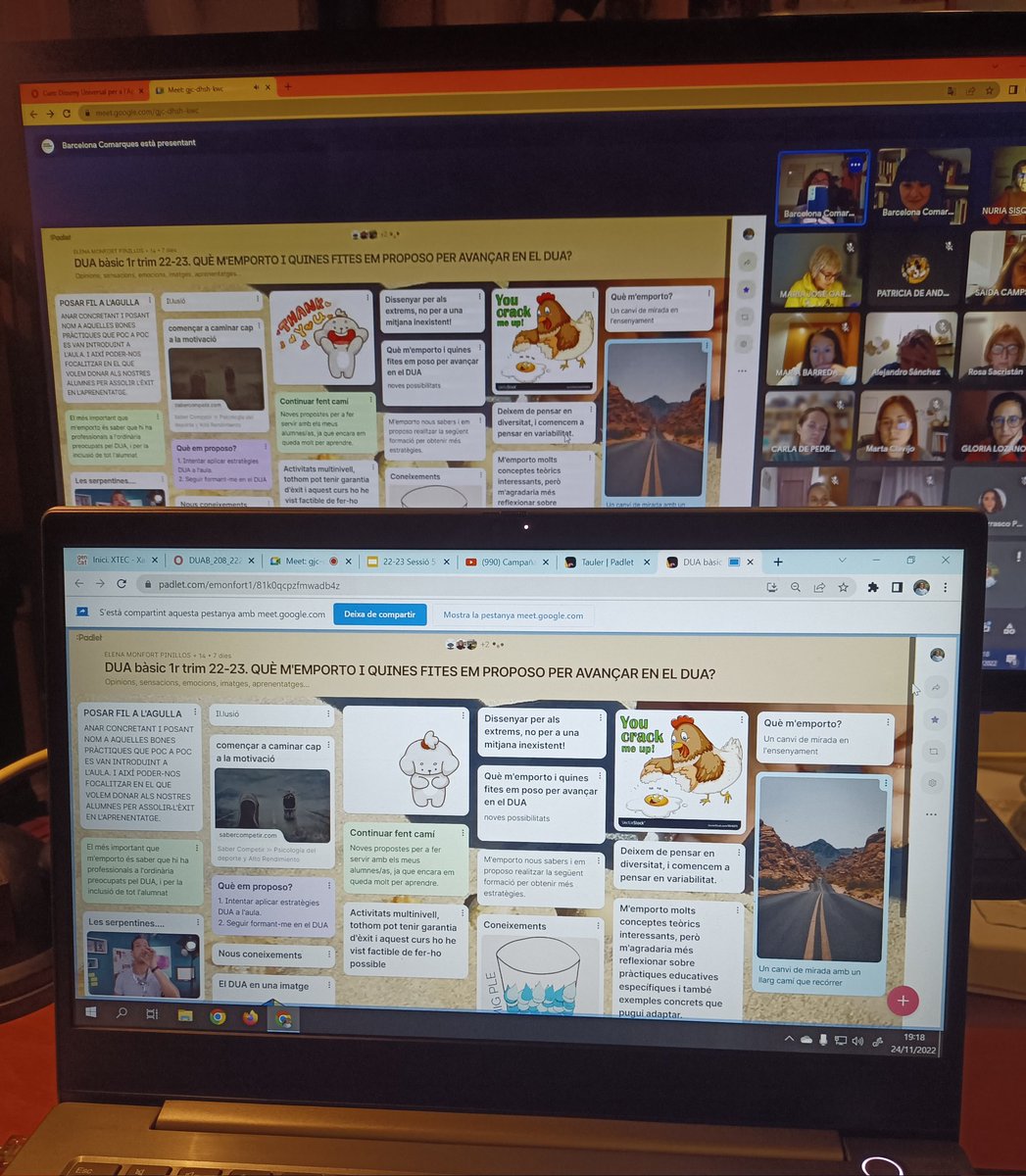 BcoFei's tweet photo. Acabem la primera formació en #DUA Bàsic d'aquest curs. Un plaer compartir i construir aprenentatge amb professionals de l'educació. La motivació i els bons vincles fan que cada sessió sigui única, intensa i molt enriquidora. #formació #DUAB @pat_deandres @elena_monfort66 https://t.co/zvVMhw8Eh6