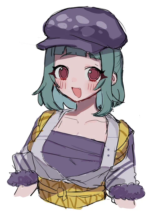 かわい〜!!けど自分の絵じゃなさすぎて落ち着かない 