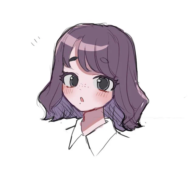 かわい〜!!けど自分の絵じゃなさすぎて落ち着かない 