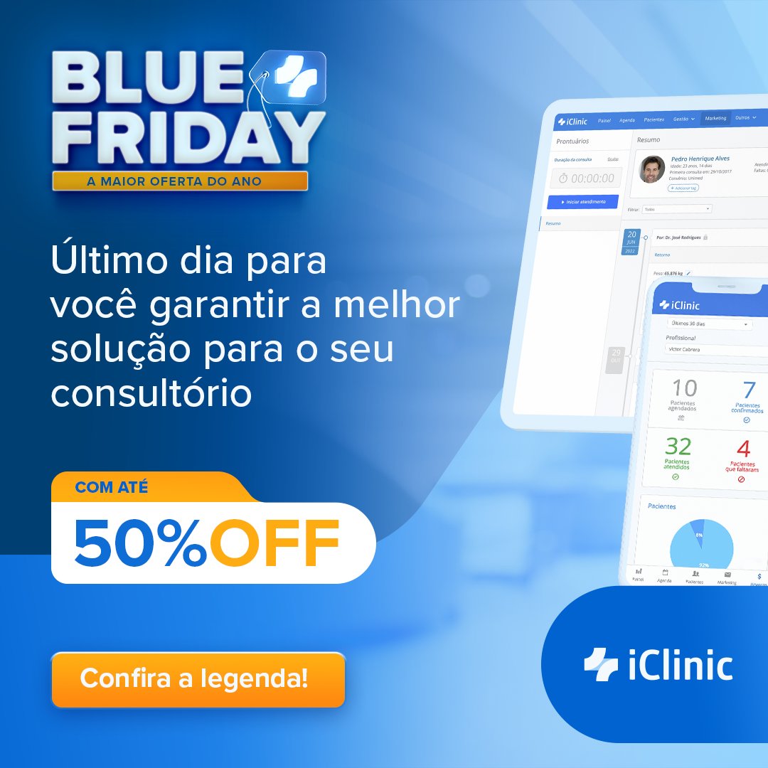 iclinicapp's tweet photo. ÚLTIMA CHANCE! ✨

Não perca a oportunidade de proporcionar mais qualidade em seus atendimentos e facilitar a sua jornada com ajuda do iClinic.

Conheça as vantagens:  https://t.co/U21MEHmMdp https://t.co/YdGdGRDoQc
