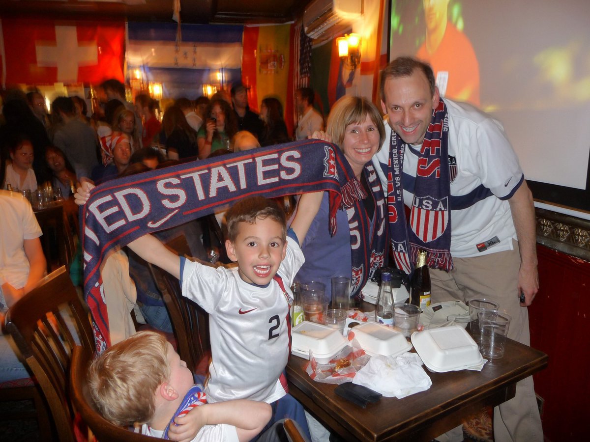 AnthonyCalabr12's tweet photo. The Calabrese family the last time we played the England at the World Cup and today. What a long strange trip it has been. #OnlyFoward #SoloPalante https://t.co/Rk1gruA3lN
