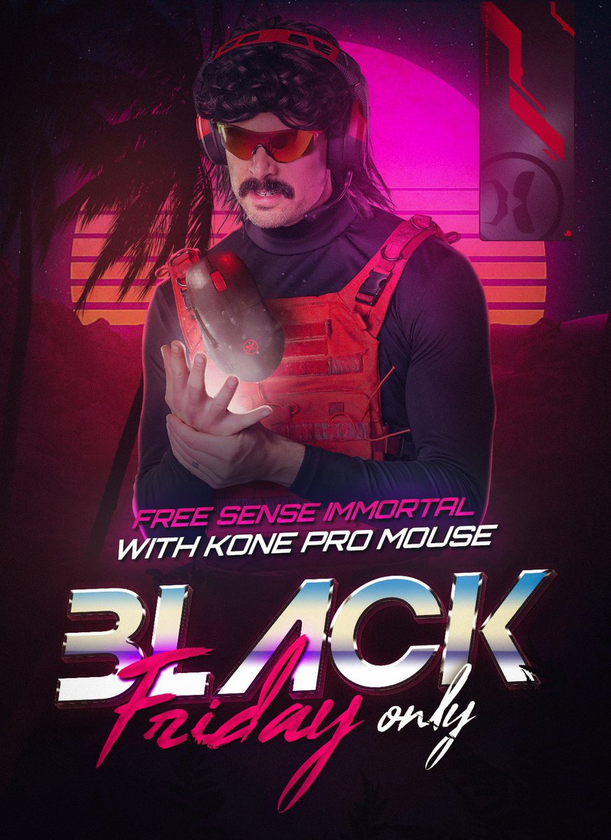 DrDisrespect's tweet image. You might not be able to play like me, but you can use my gear. @ROCCAT

Get the Kone Pro Dr Disrespect and receive the Sense Immortal Dr Disrespect Mousepad for free! #RoccatPartner 

🛒 : roccat.com/collections/ga…