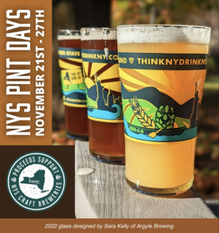 singsingkilbrew's tweet photo. Today is the last day to come in and pick up your NYS 2022 Pint Day glass for $10 AND get a free draft with purchase! Who doesn't want this great looking glass in their collection?!
#SingSingKillBrewery #OssiningNY #NYSPintDay #pintglasses #craftbeer #drinklocal #HVNY https://t.co/mbyzAShaep