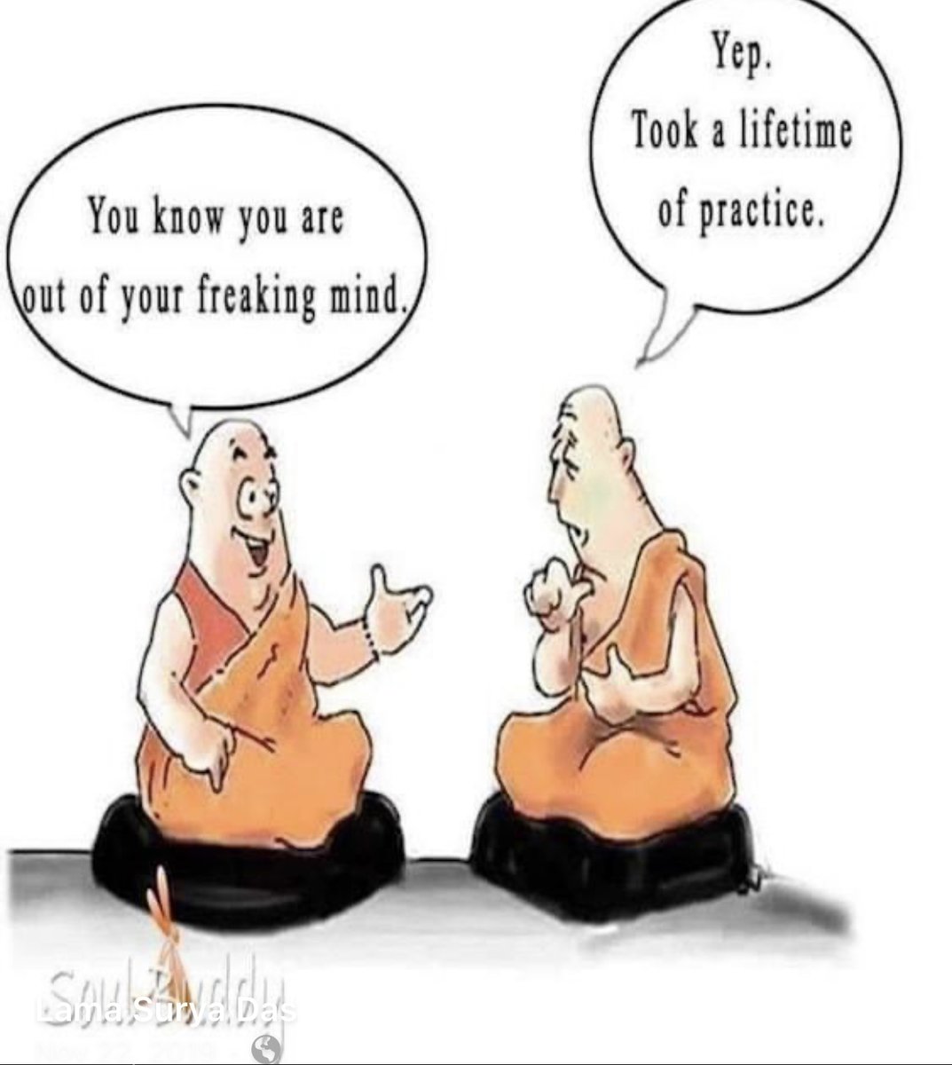 LamaSuryaDas's tweet photo. Enjoy this Friday Funny from your #JollyLama 

#LamaSuryaDas #Dzogchen #Meditation  #Mindfulness #SelfInquiry #NonDual  #Buddhism #Healing #Wellness #Yoga #Dharma #AwakeningtheBuddhaWithin #HowtoHeal https://t.co/umsSwF1378