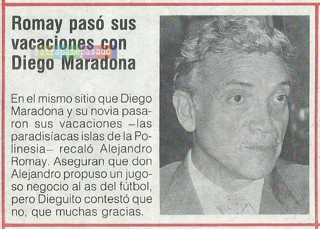 atrapamepasado's tweet photo. Maradona con programa de TV: una idea de A.R.
Pasó #19años después y en otro canal, pero el Zar lo vio primero.
Revista #Teletotal
#En1986 #Hace36Años📺 https://t.co/ODxVpFBca8