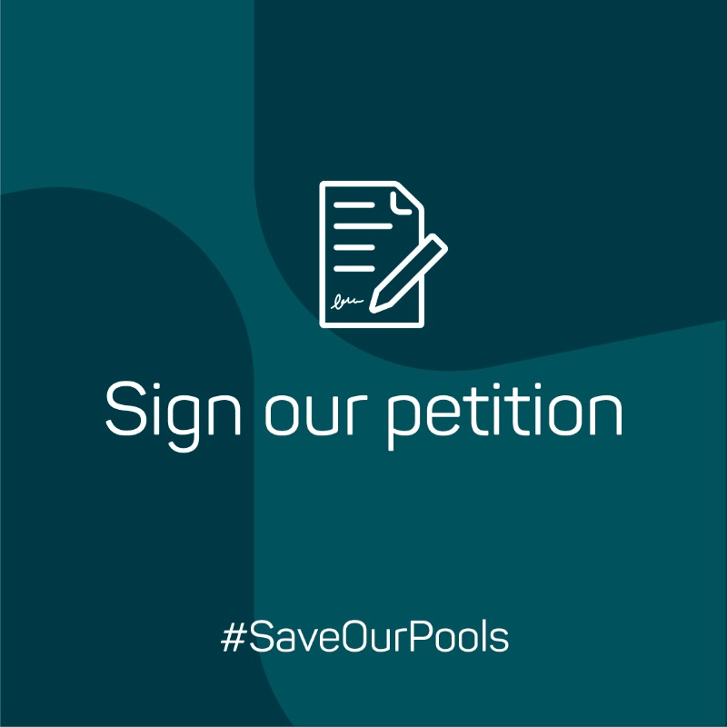 Swim_England's tweet photo. 📢 We are encouraging our members, clubs, swim schools – and everyone who uses a pool, to get behind our campaign and support our efforts to ensure the Government provides additional support for swimming pools and leisure centres!

Find out how you can help #SaveOurPools ⬇️
