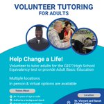 It doesn’t take a lot of time to make a difference. We're in need of volunteers for our GED program. Interested? Learn more and apply here:  https://t.co/X3VFVycGlH
