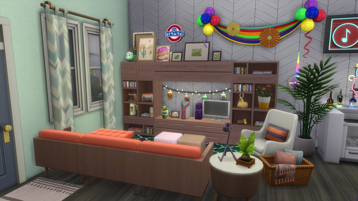 Danassims's tweet photo. 🎉STUDENTS' HOUSE🎉

A place to live🛋️, study📚 and have a lot of fun 🥳 This house is perfect for your young uni students in @TheSims !

Speed build: https://t.co/GHEYSetIK5

#TheSims4 #ShowUsYourBuilds https://t.co/6tyOWg63dJ