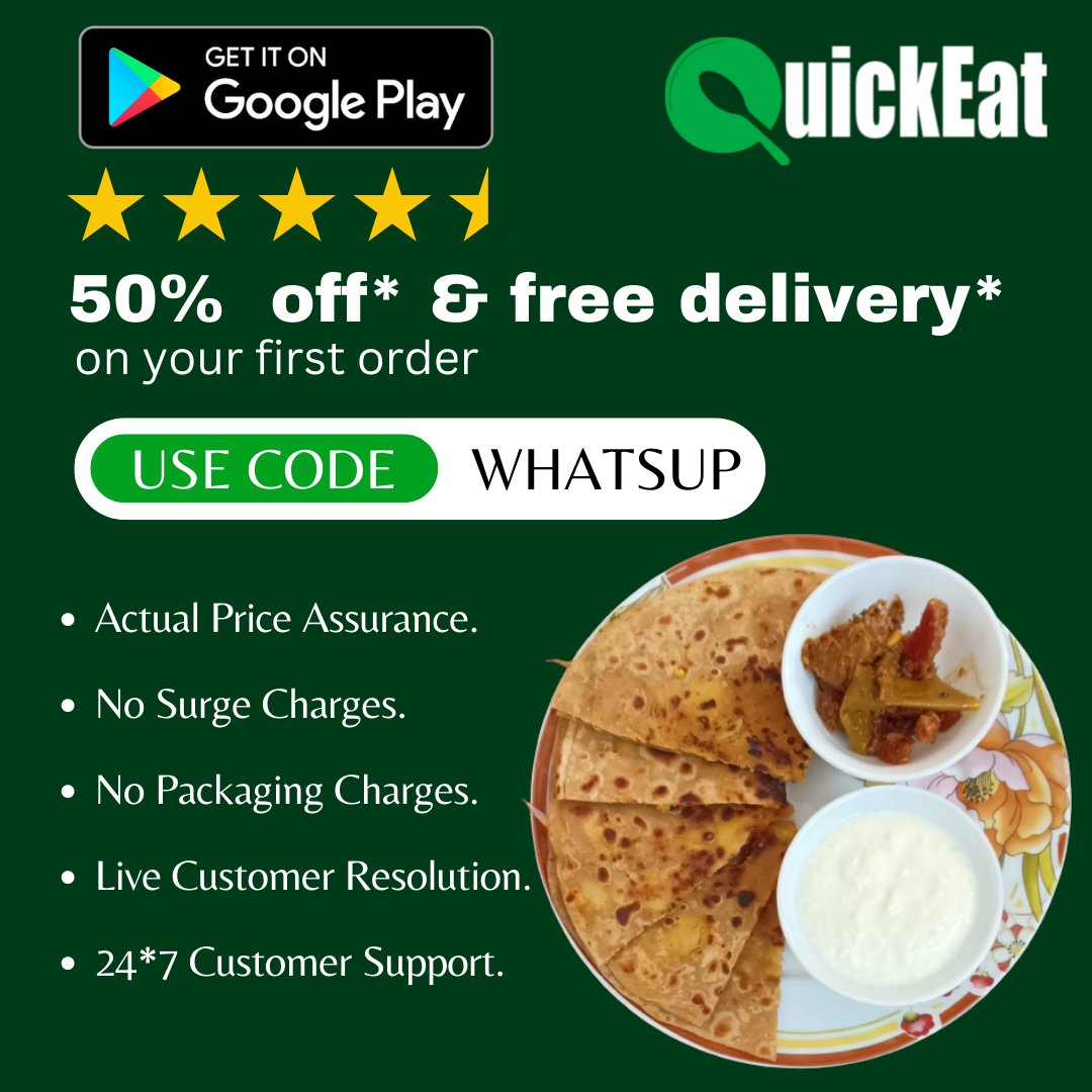 QuickEatApp's tweet photo. Cash it all on top restaurants! Use code WHATSUP to get 50% OFF* and FREE DELIVERY* on your first order!

Download the APP: 

https://t.co/oyog6UaAjF

#fooddelivery #BlackFriday #FIFAWorldCup https://t.co/BHQB3zaLcN