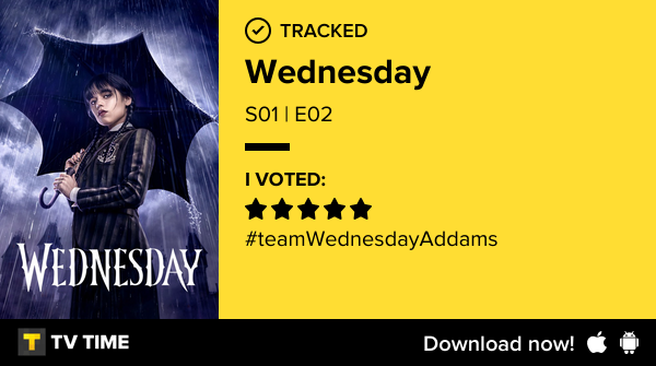 slytherclawft's tweet photo. I've just watched episode S01 | E02 of Wednesday! https://t.co/LfWCqzgvlE #tvtime https://t.co/w5ettfuZoK