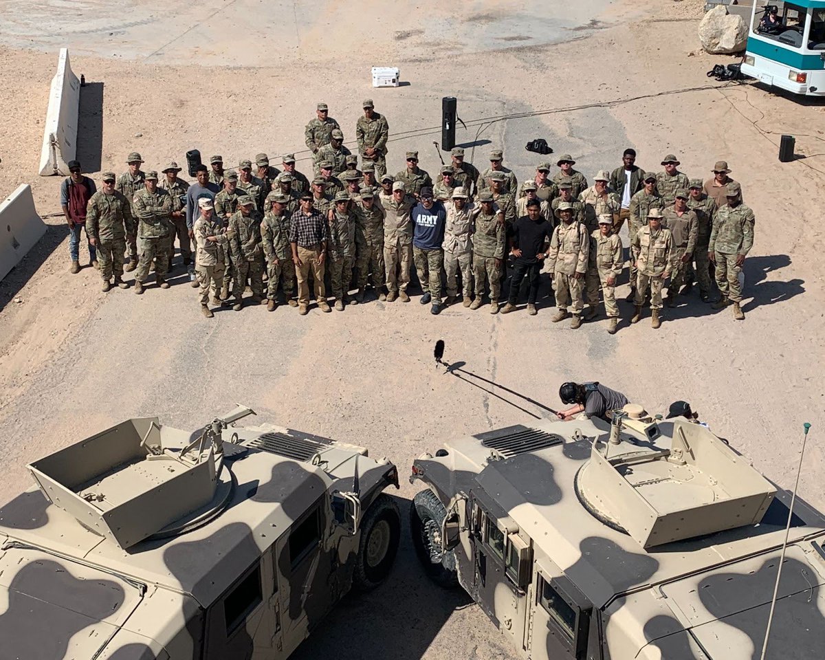 MarkWillsMusic's tweet photo. All smiles because my episode of #InsideTheBase premieres tomorrow on @circleallacess! I truly can’t express how much it meant to me to get to join our soldiers at Fort Irwin and participate in training with them. 
 
Be sure to tune in tomorrow at 10:30/9:30c on Circle TV! https://t.co/zajBSVo3aq