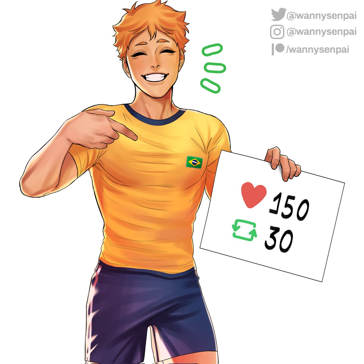 Wannysenpai's tweet photo. Vai brazeeel 🇧🇷
Strip off shirt 👀
#hinata #hq #haikyuu https://t.co/naMOQeXHfi