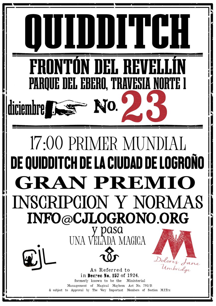 Y la última tanda de ellas!! Anímate a participar en Revelio Diciembre #HarryPotter #logroño #juventud