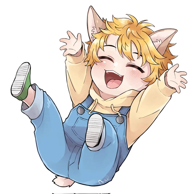 原稿終わらんからクッション用に描き直したコギみっち置いておくね 