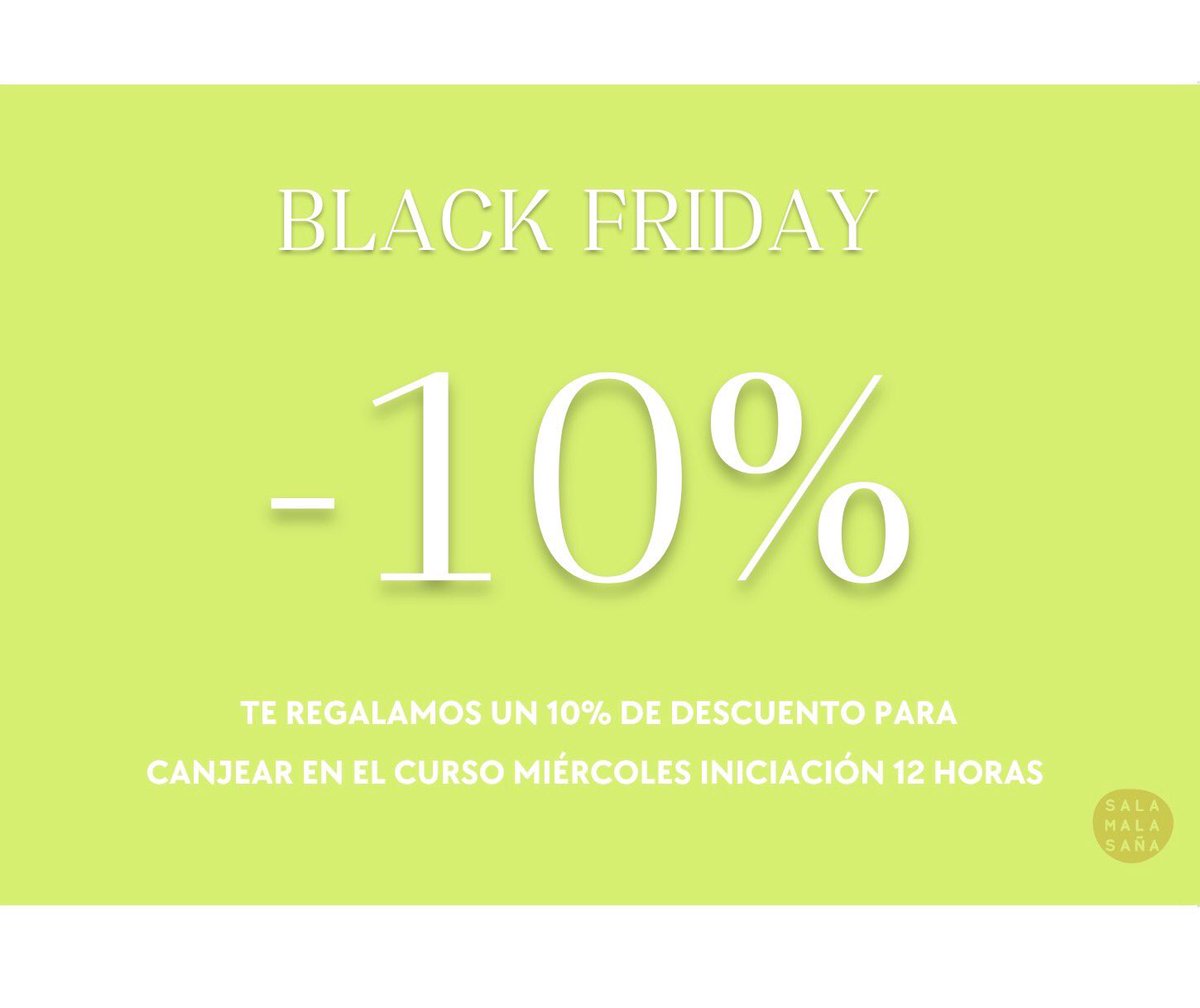 🎭 Alégrate las mañanas con teatro.
Todos los miércoles de 12 a 14 horas, con un 10% de descuento. 🎭

#BlackFriday #iniciacionalteatro #teatroaficionados #teatromadridcentro #salamalasaña
#hazteatro