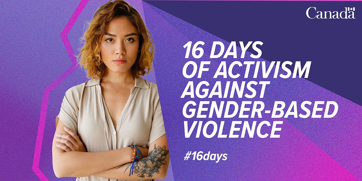 At @LambtonCollege we are recognizing the #16Days of Activism Against Gender-Based Violence. Everyone has a role to play in ending violence against girls, women & gender diverse people. We will all live better lives when this pervasive human rights violation has been eliminated.