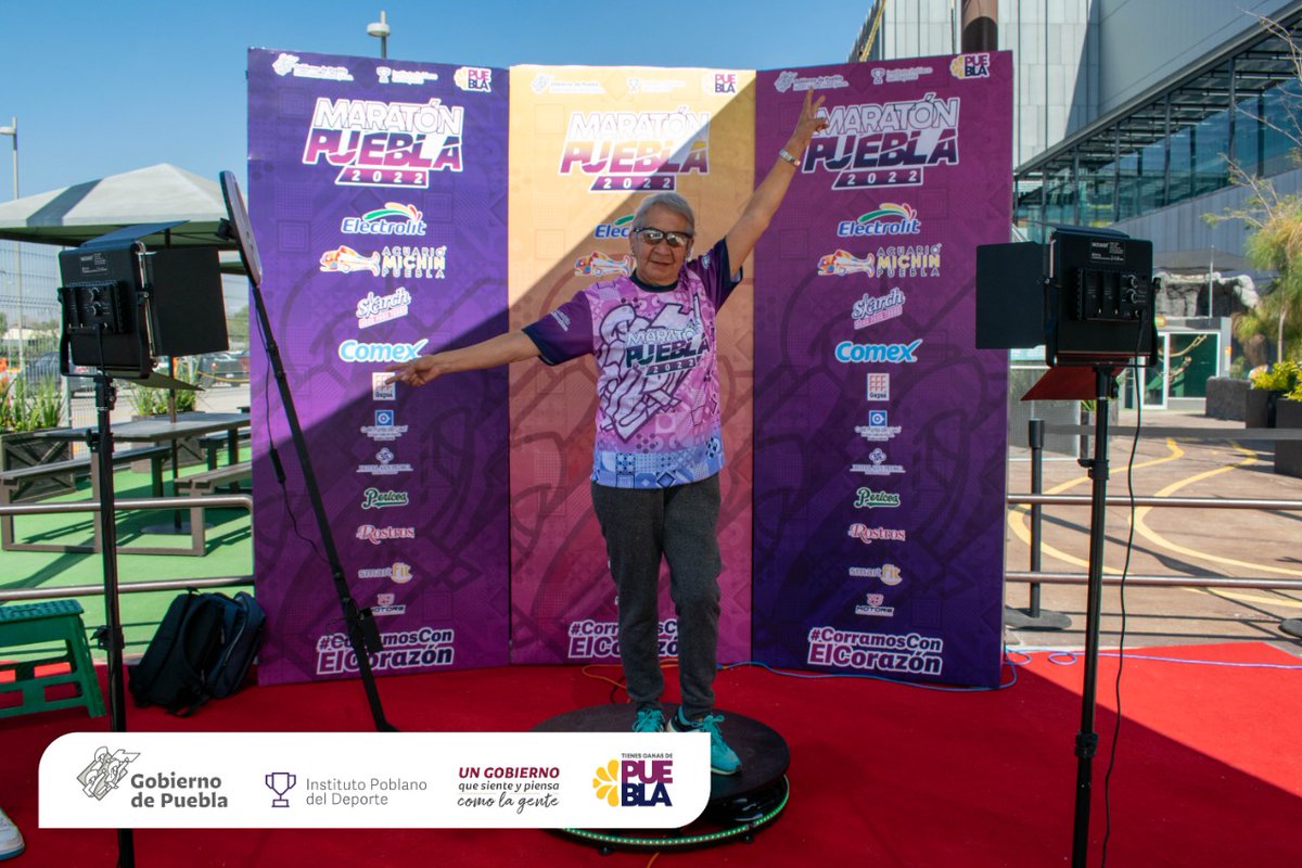DeporteGobPue's tweet photo. #CorramosConElCorrazón ♥️ | Visita la #ExpoFest de #MaratónPuebla2022 y aprovecha nuestra cámara 360 📸. ¡No se te olvide etiquetarnos! https://t.co/vfCsSR19ua