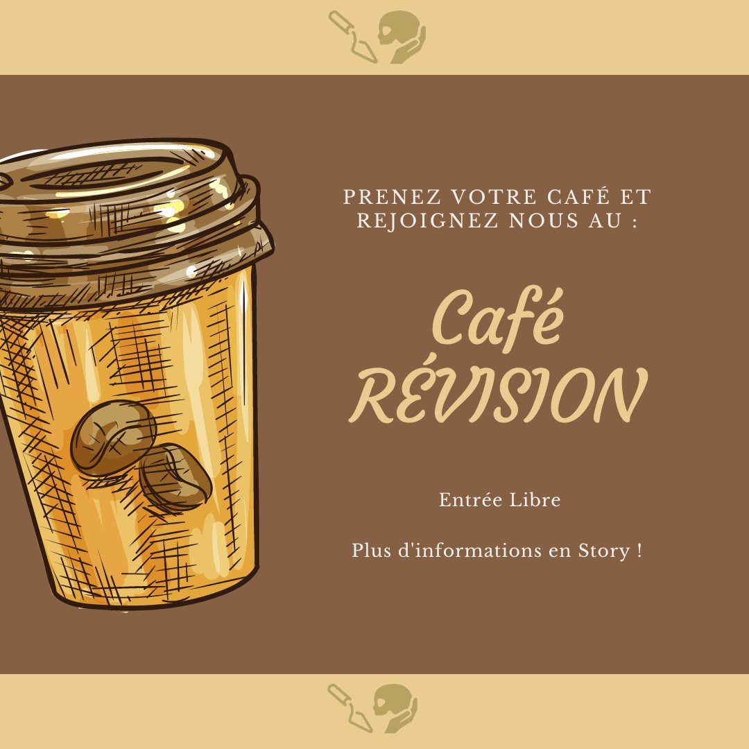 Bonjour à toutes et à tous,

Les examens arrivent !

De ce fait nous vous invitons en I003 de 17h30 jusqu'à 20h

Ces premières séances de révisions auront lieu:
- Le lundi 28 novembre 
- Le lundi 05 décembre 
- Le lundi 12 décembre 

Au plaisir de réviser avec vous !