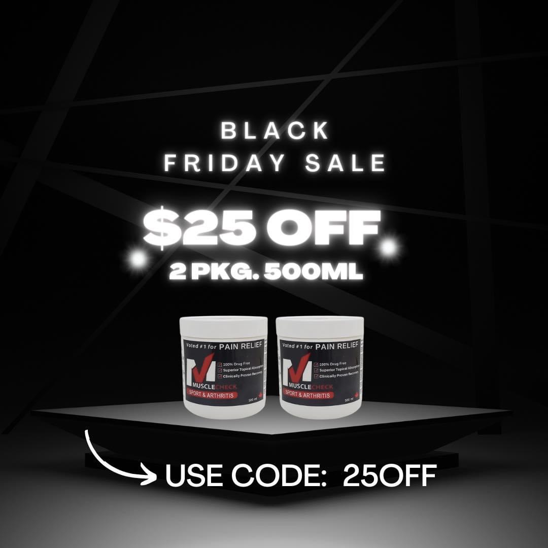 MuscleCheck1's tweet photo. Our Black Friday Special will have you and your family stocked up and Ready for Pain Free Movement!
https://t.co/KrUlC1zbzv https://t.co/1amoGvY2FA