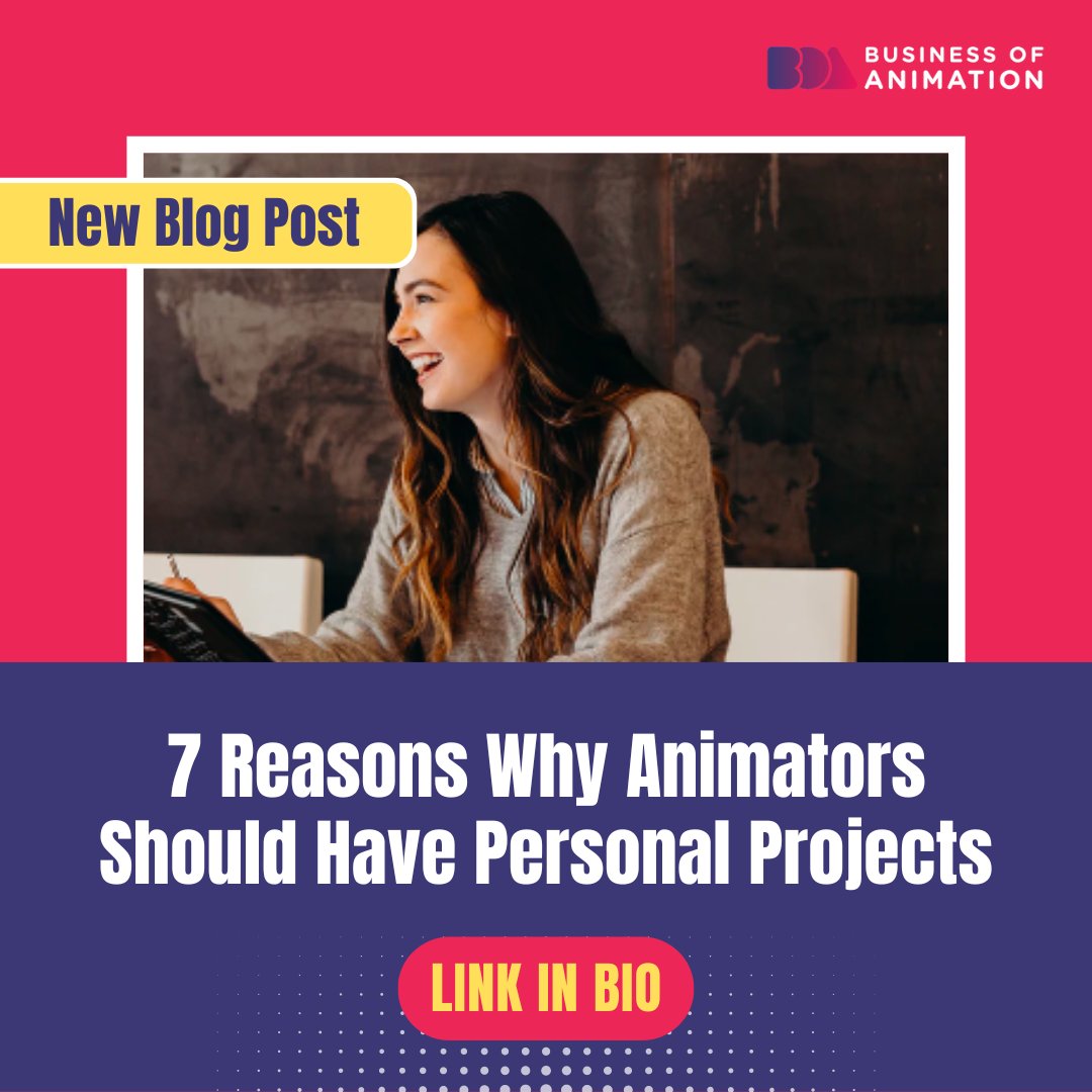 animationbiz's tweet image. Want to learn about the seven reasons why animators should have a personal project? 

Read our blog "7 Reasons Why Animators Should Have Personal Projects" now! Link in bio.

#AnimationProject #AnimatorProject #AnimatorProjectManagement #AnimationProjectManagement