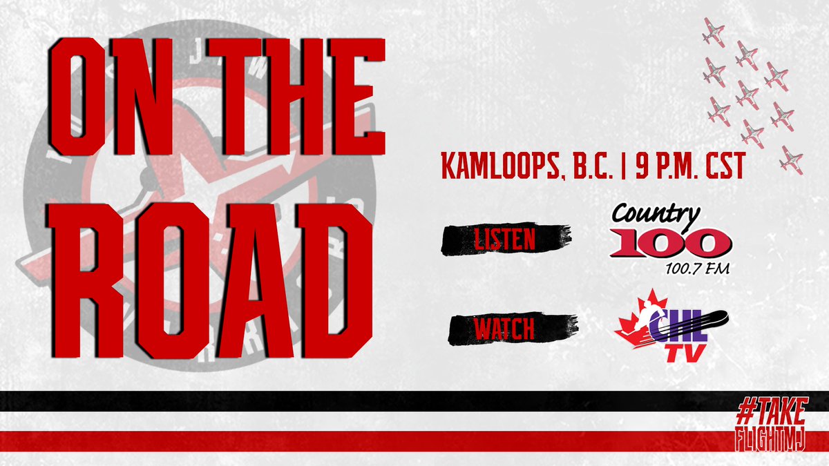 MJWARRIORS's tweet photo. Tune into all of the action tonight in Kamloops
π» @Country100FM
πΊ https://t.co/f59LakJzQS
#TakeFlightMJ | #KAMvsMJ https://t.co/DYkt2Oshfo