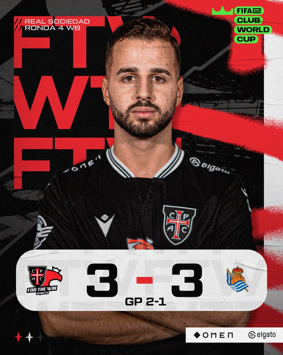 Foi nas grandes penalidades que ficou decidido a 4 ronda e com isto estamos na final da WB!  😎

📺 twitch.tv/ftwesports

#ftwesports #ftwarmy #ftwfifa #ftwcpfifa #OMENFTW #elgatoFTW #voamosjuntos