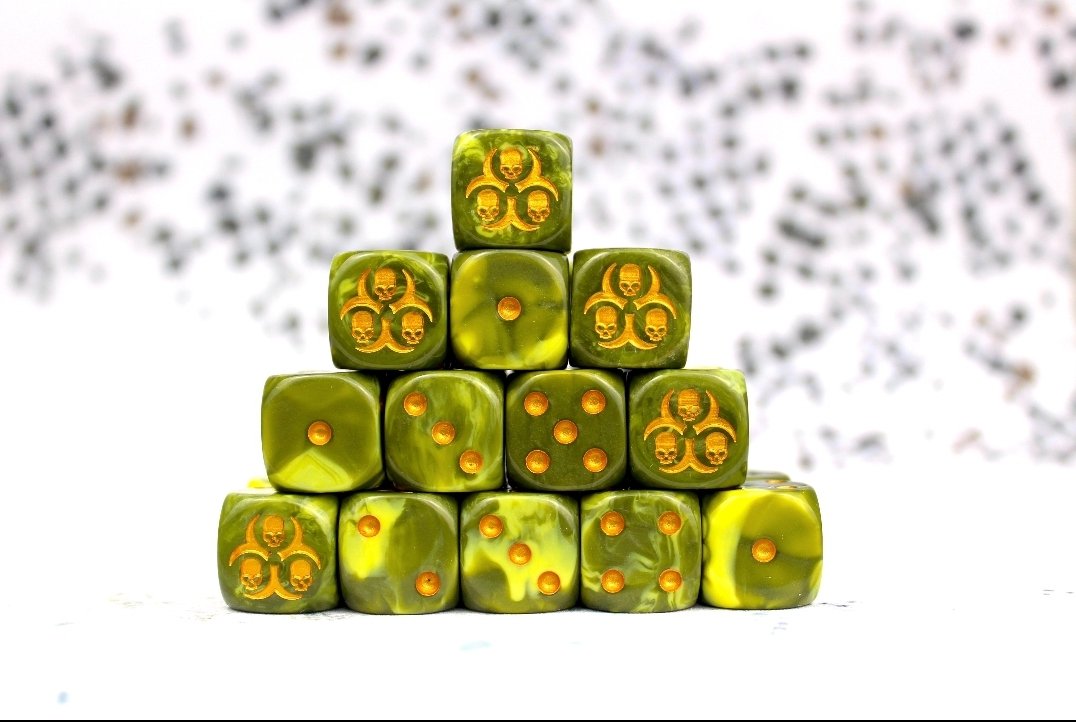derp_are's tweet photo. @rose_vtuber Nurgle dice https://t.co/qNOCd8p2uo