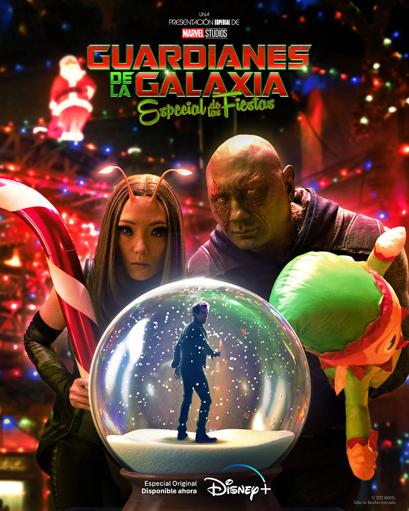 MarvelLATAM's tweet photo. No lo sabes todavía, pero Kevin Bacon es el mejor regalo de Navidad 🎁

#GuardianesDeLaGalaxia: Especial de las Fiestas, disponible ahora en @DisneyPlusLA. https://t.co/I1hNSiY8df