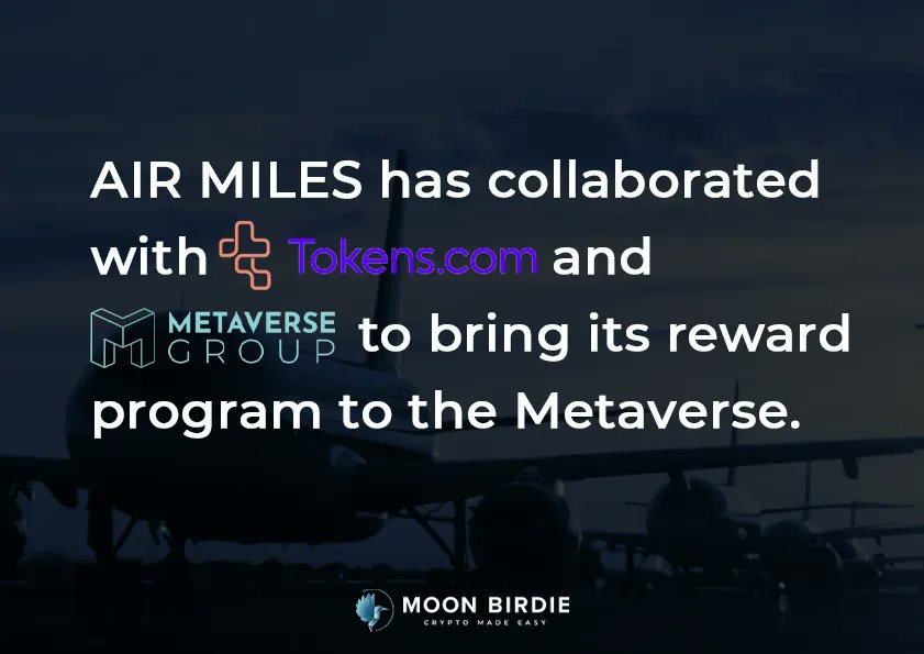 MoonBirdieMedia's tweet photo. #NFT #crypto #Web3 #blockchain #Metaverse #exchanges #Airmiles #Tokenscom #Metaversegroup #MoonBirdie https://t.co/IFUuq7SZE1