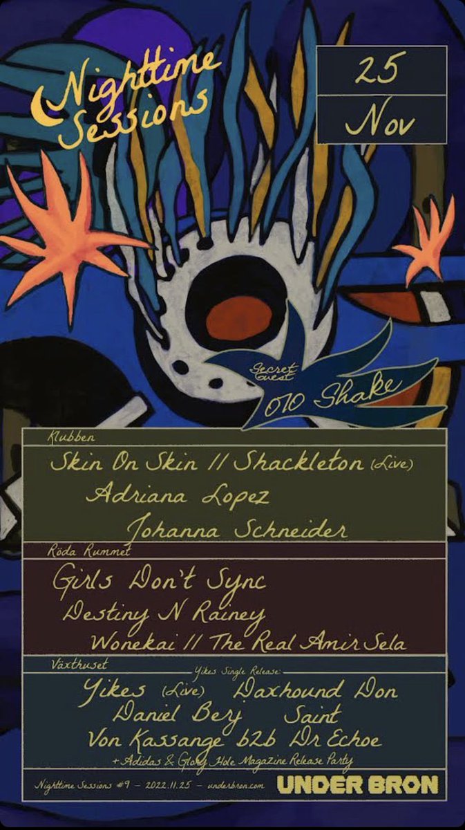 070shakenews's tweet photo. 🚨ATTENTION🚨
070 Shake will attend the Under Bron night club in Stockholm, Sweden for Nighttime session #9!
WHO'S GOING??
#070Shake #UnderBron #Stockholm https://t.co/yNayHp8kNR