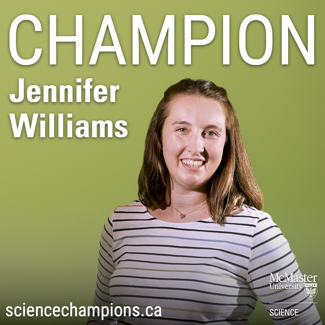 McMasterScience's tweet image. Jennifer Williams champions science as the co-chair of Soapbox Science McMaster, a novel public outreach platform for promoting women and non-binary scientists and their research.

Visit sciencechampions.ca to learn more.

#mcmasterscience #sciencechampions