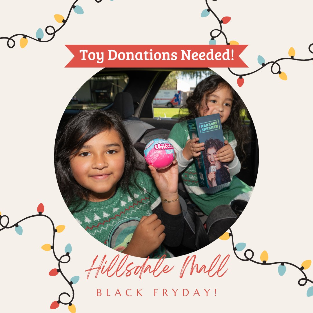 Black Friday is here! While you are hunting for deals, consider donating some toys for our little clients at the Toy Donation station at Hillsdale Mall today! You can also click on our Roonga page link to donate online! roonga.com/samaritanhouse… #blackfriday