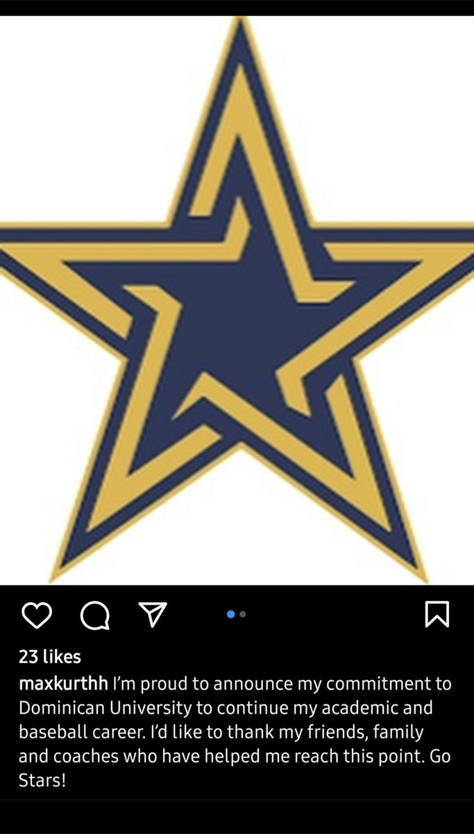 BeastBaseballS1's tweet photo. Congratulations to Max Kurth on his commitment to Dominican University!  We are proud of you Max! https://t.co/wZ1bnMCbFg