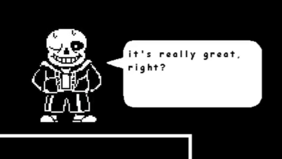 I love those moments where undertale makes fun of itself 